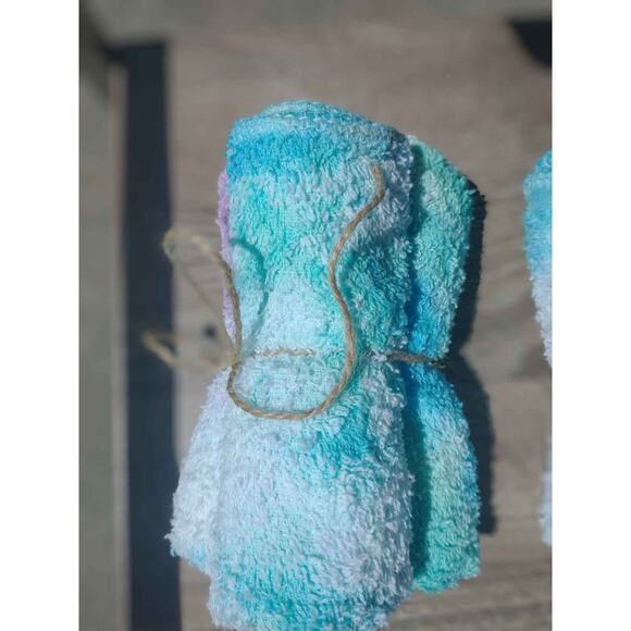 Tie Tye Dye Washcloths Set Of 3 Mixed Hand Dyed By Me - Picture 2 of 6